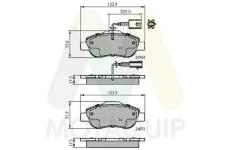 Sada brzdových destiček, kotoučová brzda MOTAQUIP LVXL1410