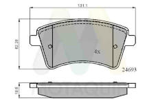 Sada brzdových destiček, kotoučová brzda MOTAQUIP LVXL1415
