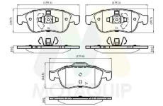 Sada brzdových destiček, kotoučová brzda MOTAQUIP LVXL1418