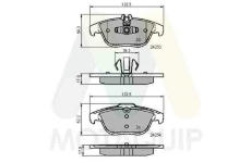 Sada brzdových destiček, kotoučová brzda MOTAQUIP LVXL1425