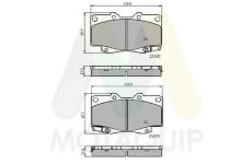 Sada brzdových destiček, kotoučová brzda MOTAQUIP LVXL1430