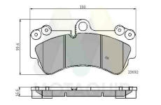Sada brzdových destiček, kotoučová brzda MOTAQUIP LVXL1438
