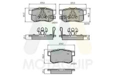 Sada brzdových destiček, kotoučová brzda MOTAQUIP LVXL1442