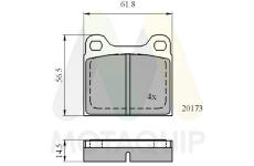 Sada brzdových destiček, kotoučová brzda MOTAQUIP LVXL151