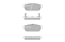 Sada brzdových destiček, kotoučová brzda MOTAQUIP LVXL157