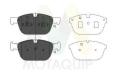 Sada brzdových destiček, kotoučová brzda MOTAQUIP LVXL1632