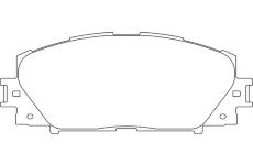 Sada brzdových destiček, kotoučová brzda MOTAQUIP LVXL1634