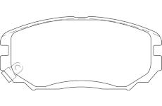 Sada brzdových destiček, kotoučová brzda MOTAQUIP LVXL1635