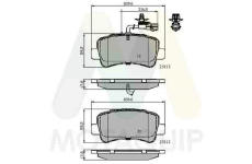 Sada brzdových destiček, kotoučová brzda MOTAQUIP LVXL1638