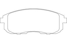 Sada brzdových destiček, kotoučová brzda MOTAQUIP LVXL1643