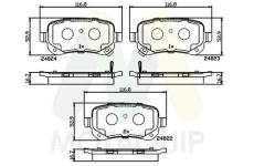 Sada brzdových destiček, kotoučová brzda MOTAQUIP LVXL1644