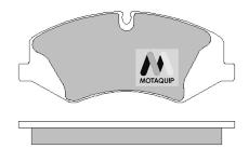 Sada brzdových destiček, kotoučová brzda MOTAQUIP LVXL1645