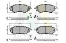 Sada brzdových destiček, kotoučová brzda MOTAQUIP LVXL1647