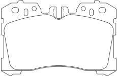 Sada brzdových destiček, kotoučová brzda MOTAQUIP LVXL1648