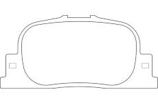 Sada brzdových destiček, kotoučová brzda MOTAQUIP LVXL1658