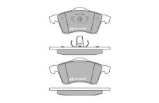 Sada brzdových destiček, kotoučová brzda MOTAQUIP LVXL165