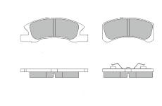Sada brzdových destiček, kotoučová brzda MOTAQUIP LVXL1672