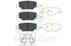 Sada brzdových destiček, kotoučová brzda MOTAQUIP LVXL1674
