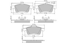 Sada brzdových destiček, kotoučová brzda MOTAQUIP LVXL1678