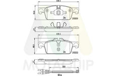 Sada brzdových destiček, kotoučová brzda MOTAQUIP LVXL1681