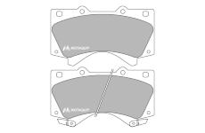 Sada brzdových destiček, kotoučová brzda MOTAQUIP LVXL1701