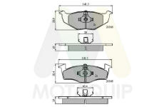 Sada brzdových destiček, kotoučová brzda MOTAQUIP LVXL170