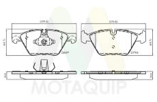 Sada brzdových destiček, kotoučová brzda MOTAQUIP LVXL1715