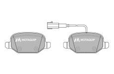 Sada brzdových destiček, kotoučová brzda MOTAQUIP LVXL1721