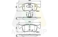 Sada brzdových destiček, kotoučová brzda MOTAQUIP LVXL1728