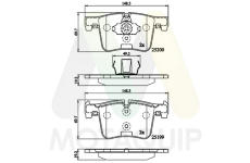 Sada brzdových destiček, kotoučová brzda MOTAQUIP LVXL1730