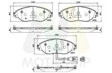 Sada brzdových destiček, kotoučová brzda MOTAQUIP LVXL1739
