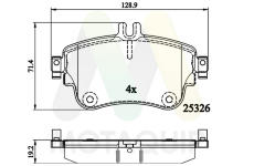 Sada brzdových destiček, kotoučová brzda MOTAQUIP LVXL1746