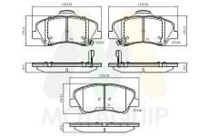 Sada brzdových destiček, kotoučová brzda MOTAQUIP LVXL1752