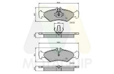 Sada brzdových destiček, kotoučová brzda MOTAQUIP LVXL175