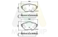 Sada brzdových destiček, kotoučová brzda MOTAQUIP LVXL1760