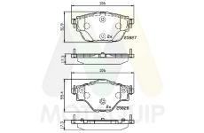 Sada brzdových destiček, kotoučová brzda MOTAQUIP LVXL1761