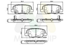 Sada brzdových destiček, kotoučová brzda MOTAQUIP LVXL1763