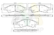 Sada brzdových destiček, kotoučová brzda MOTAQUIP LVXL1768
