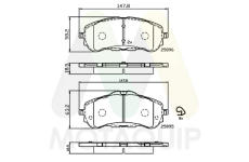 Sada brzdových destiček, kotoučová brzda MOTAQUIP LVXL1772