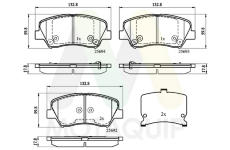 Sada brzdových destiček, kotoučová brzda MOTAQUIP LVXL1775