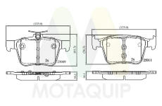 Sada brzdových destiček, kotoučová brzda MOTAQUIP LVXL1781