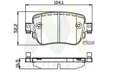 Sada brzdových destiček, kotoučová brzda MOTAQUIP LVXL1787