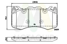 Sada brzdových destiček, kotoučová brzda MOTAQUIP LVXL1792