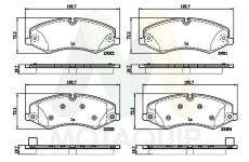 Sada brzdových destiček, kotoučová brzda MOTAQUIP LVXL1793