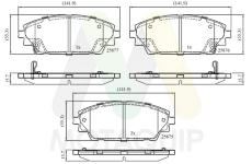 Sada brzdových destiček, kotoučová brzda MOTAQUIP LVXL1795