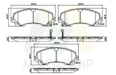 Sada brzdových destiček, kotoučová brzda MOTAQUIP LVXL1800