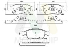 Sada brzdových destiček, kotoučová brzda MOTAQUIP LVXL1829