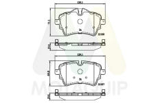 Sada brzdových destiček, kotoučová brzda MOTAQUIP LVXL1833