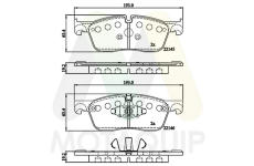 Sada brzdových destiček, kotoučová brzda MOTAQUIP LVXL1849