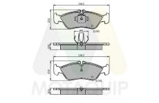 Sada brzdových destiček, kotoučová brzda MOTAQUIP LVXL184